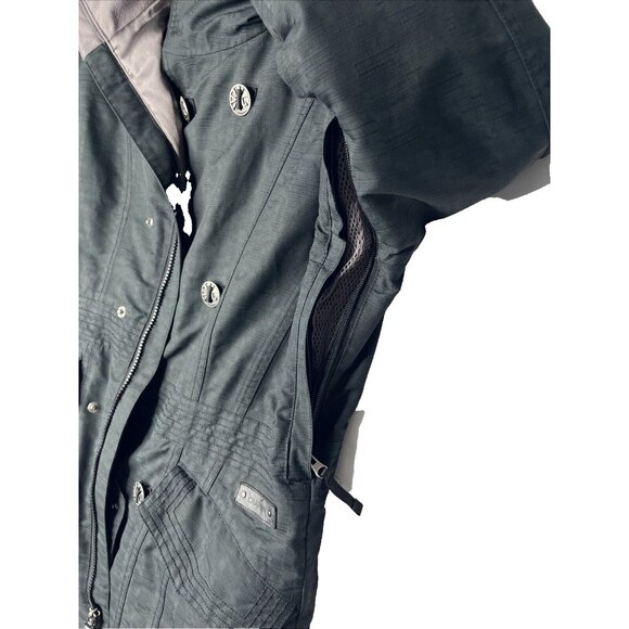 BURTON Dry Ride Snap & zip Up Black/Purple Ski Hooded Jacket Women's Size Small - Picture 10 of 16